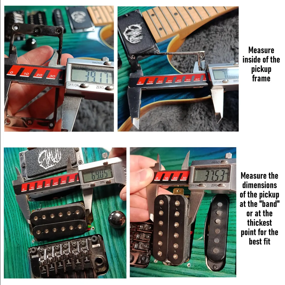 Custom Humbucker Pickup cover